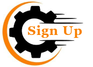 sign up white